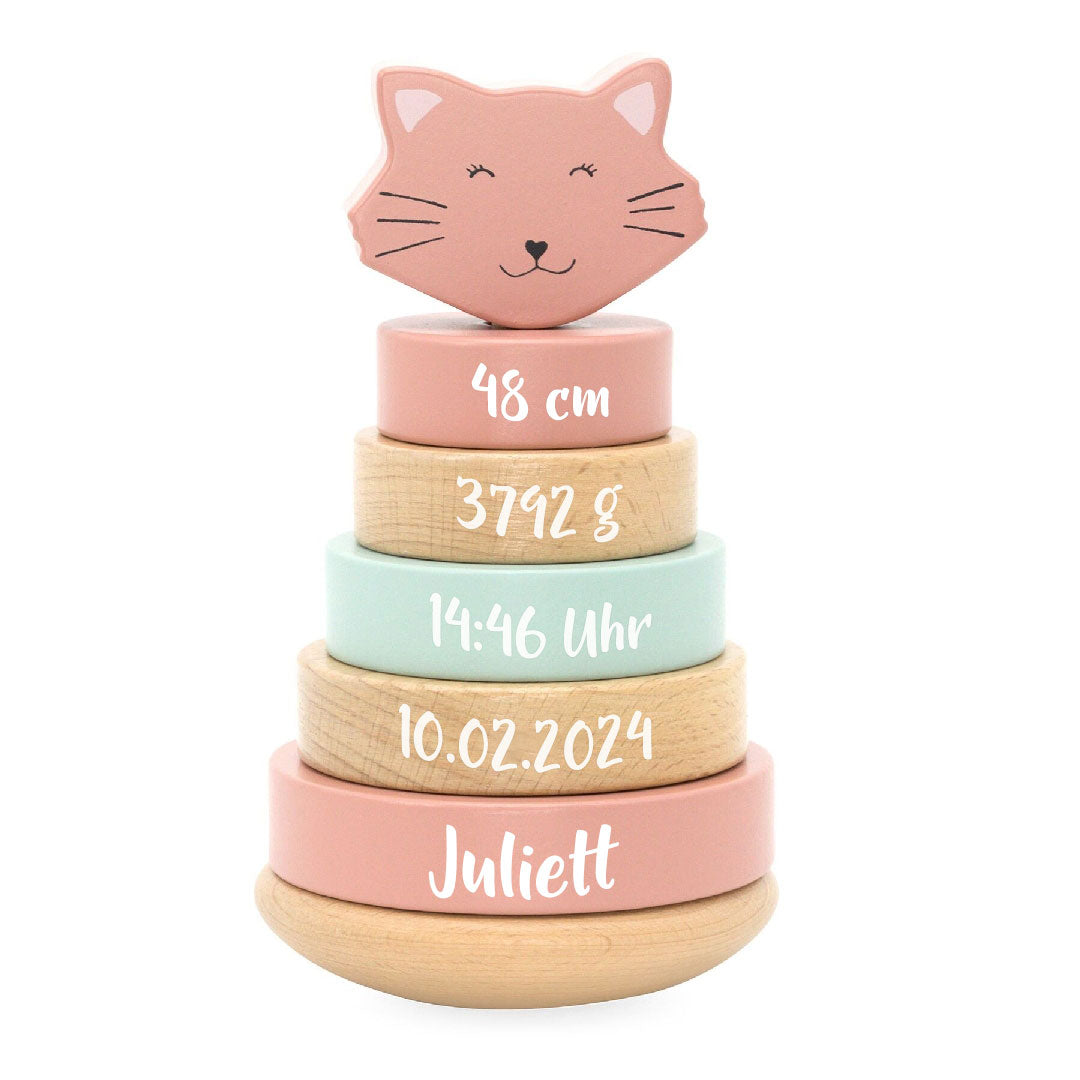 Tour à empiler en bois - Madame Chat - pour la naissance | Trixie