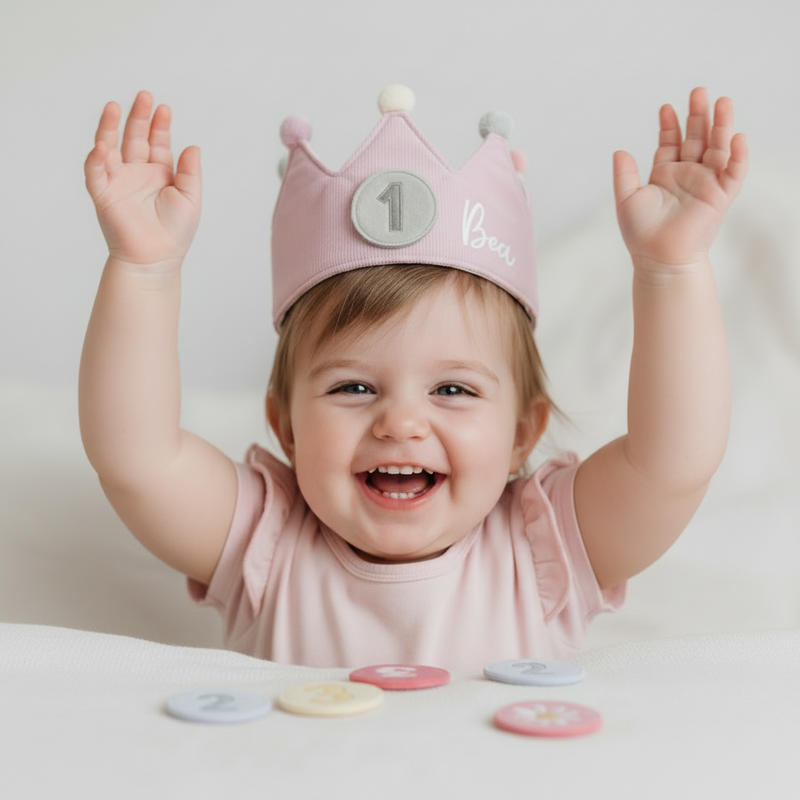 Couronne d'anniversaire Rose – Couronne pour anniversaires d'enfants