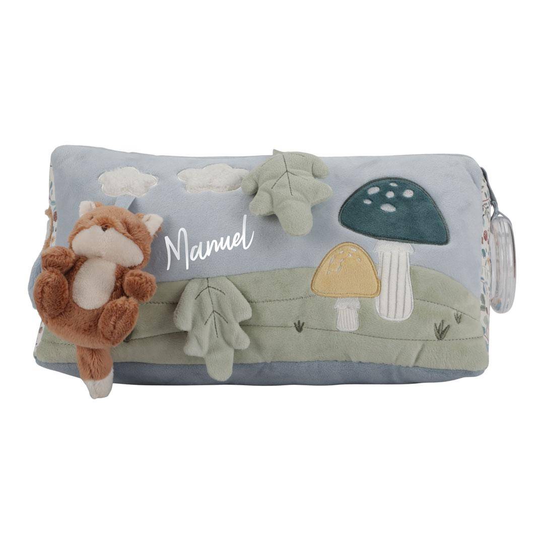 Coussin d'activités triangulaire motricité Forest Friends