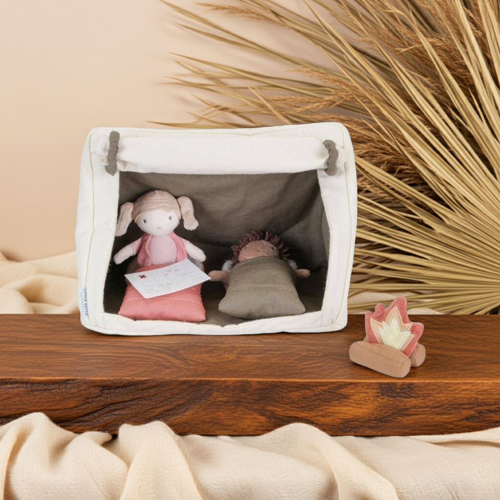 Poupées douces Camping Set – Jeu de rôle pour petits explorateurs