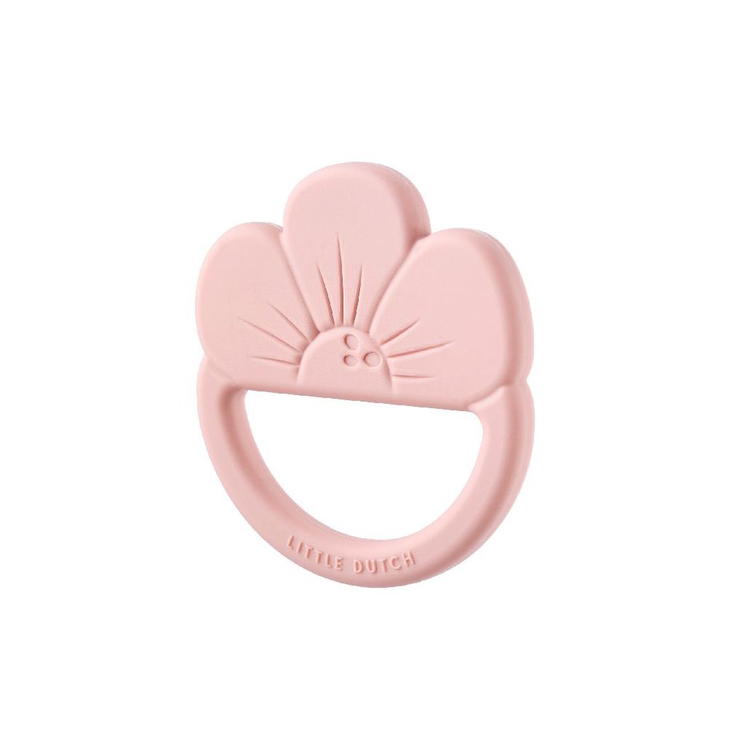 Anneau de dentition en silicone fleur | Little Dutch