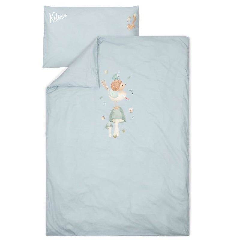 Housse de couette enfant bleu denim | Little Dutch
