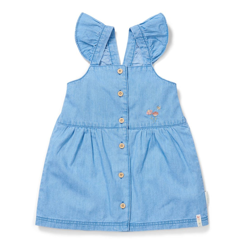 Robe en jean sans manches | Little Dutch