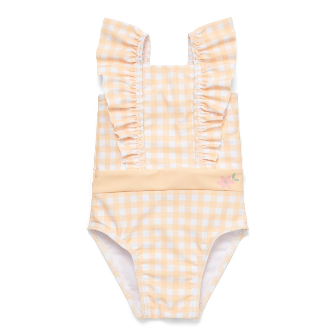 Maillot de bain à volants Sunshine Checks pour enfant