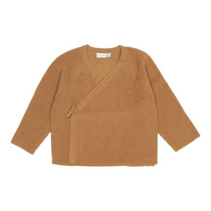 Cardigan cache-cœur essentiel aux amandes | Little Dutch