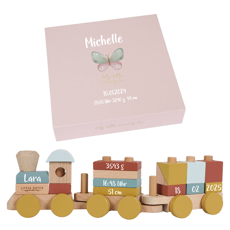 Coffret cadeau Flowers & Butterflies – Cadeau de naissance