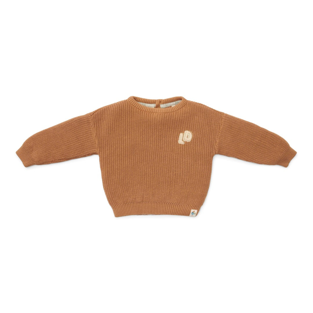 Pull tricoté marron pour bébés et enfants