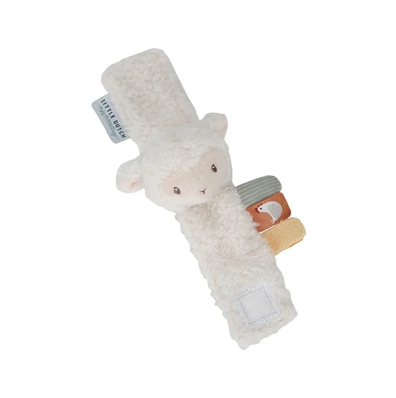 Hochet de poignet mouton Little Farm – Le premier jouet de préhension de bébé