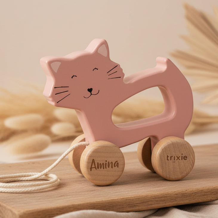 Jouet à tirer en bois - Cat Lady | Trixie