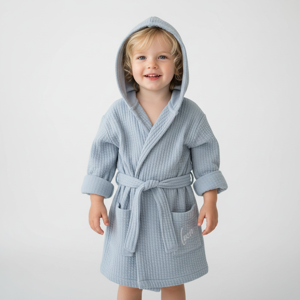 Peignoir Pure Soft Blue pour bébés et enfants