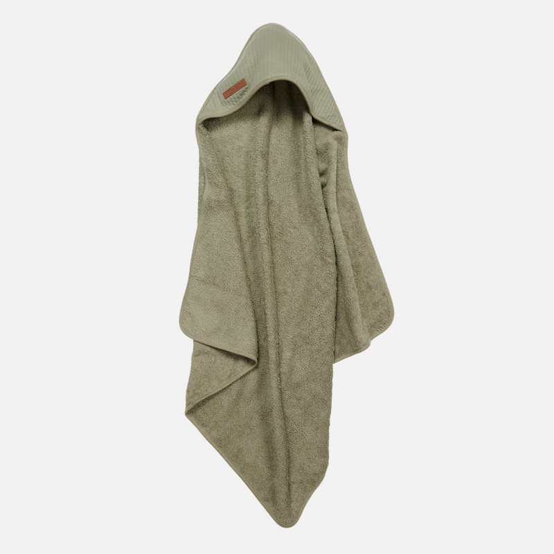 Serviette à capuche Pure Olive | Little Dutch