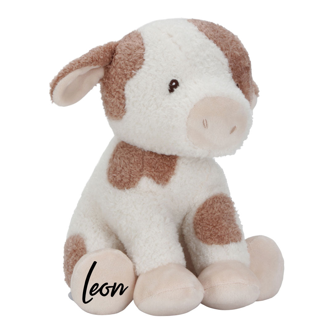 Peluche vache 25 cm à câliner et à jouer