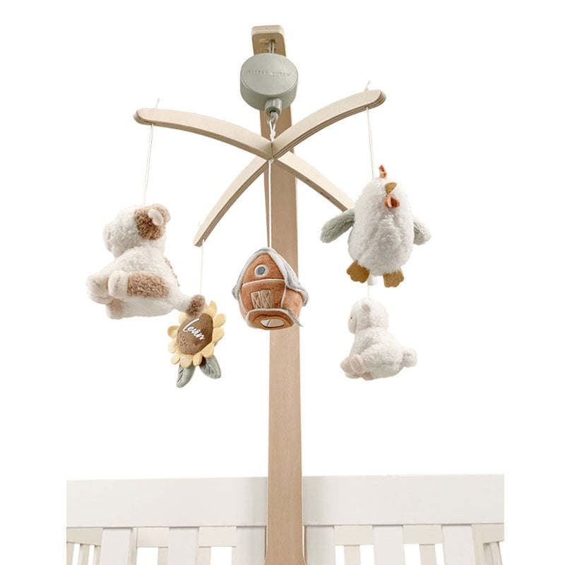 Mobile musical en bois pour bébés