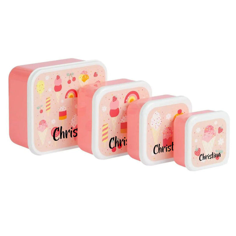 Coffret de 4 boîtes à lunch glacées | Une petite compagnie charmante