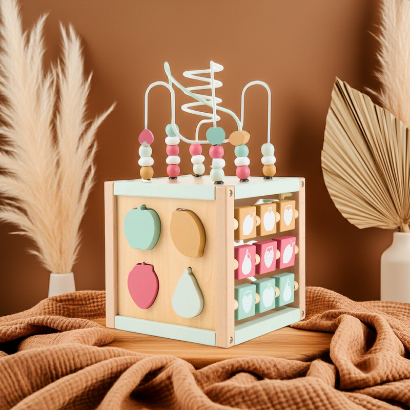 Cube d'activités Berry XXL en bois | bieco
