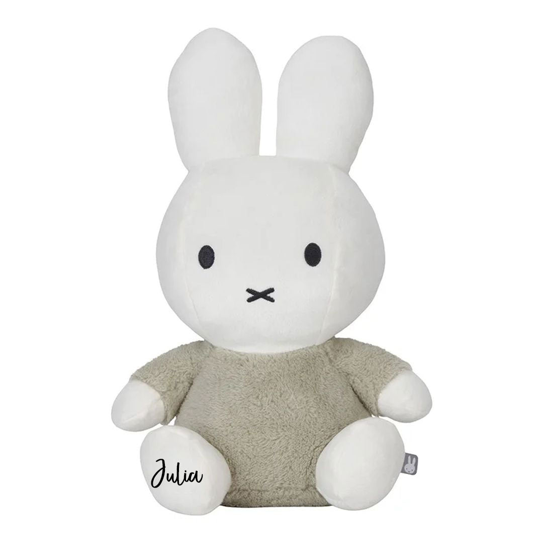 Peluche lapin en peluche, 35 cm, vert | Miffy x Tiamo