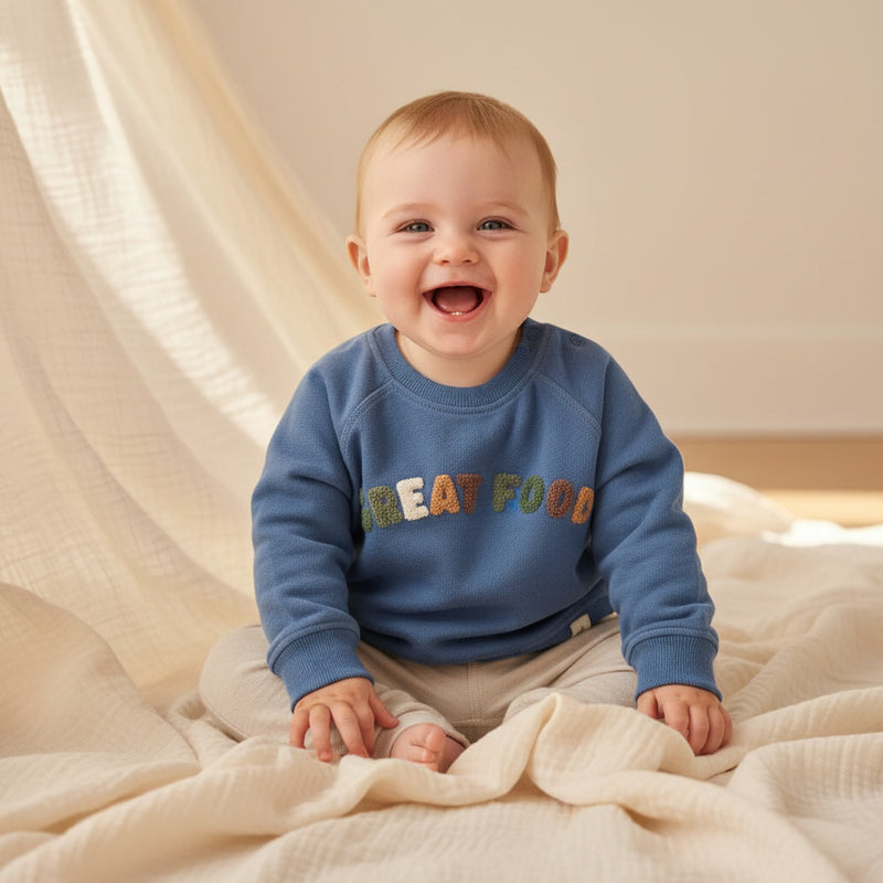 Pull bleu foncé - 104 - Little Farm | Little Dutch