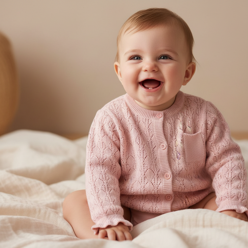 Gilet Lotus – Doux gilet pour bébés et enfants