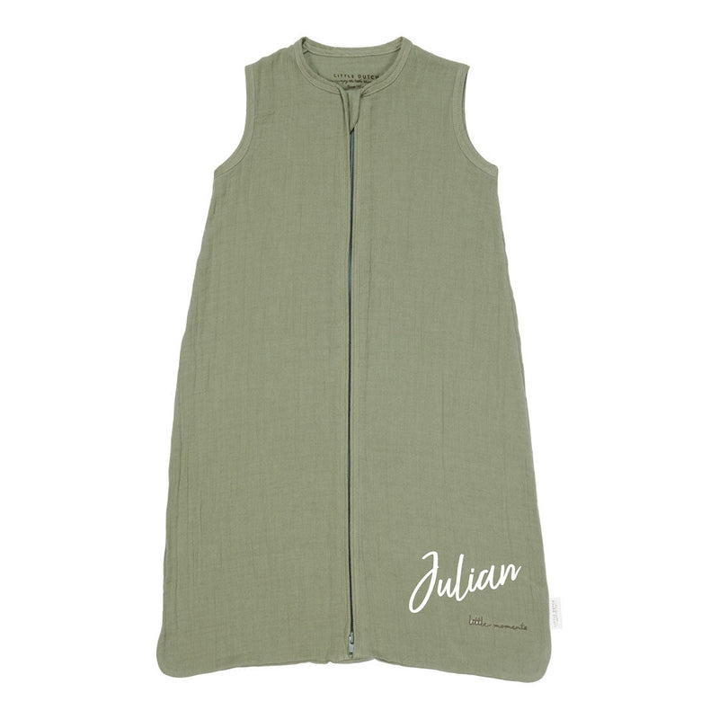 Gigoteuse d'été en mousseline 70 cm - Olive pur | Little Dutch