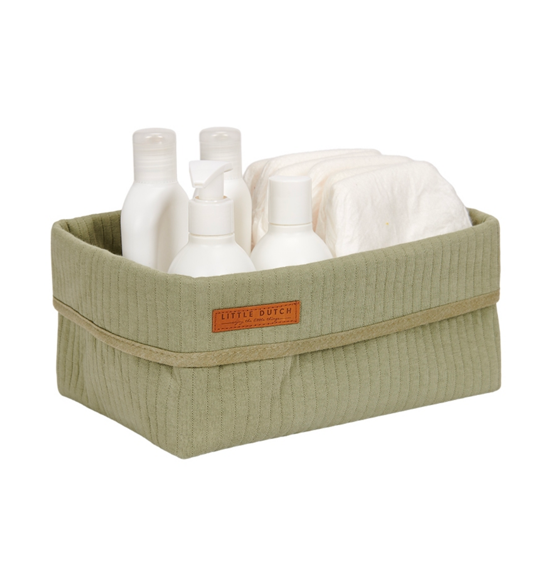Panier d'allaitement Pure Olive, grand | Little Dutch