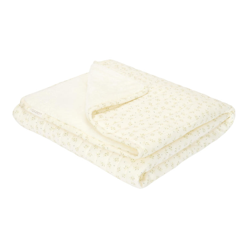 Couverture pour berceau Motif feuilles de myrtille | Little Dutch