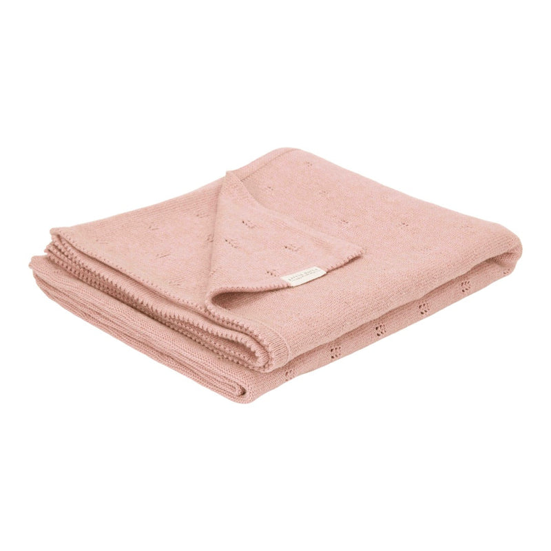 Couverture de berceau tricotée Pure Blossom | Little Dutch