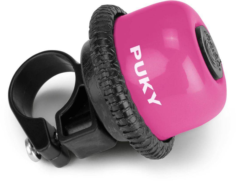 Sonnette rotative pour draisiennes et trottinettes rose | PUKY