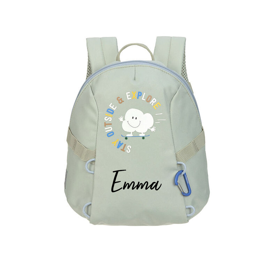 Sac à dos maternelle Tiny Outdoor - Nuages, Kaki | Lässig