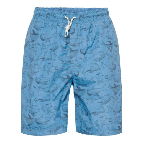 Short de bain pour hommes, Sea Life Blue | Little Dutch