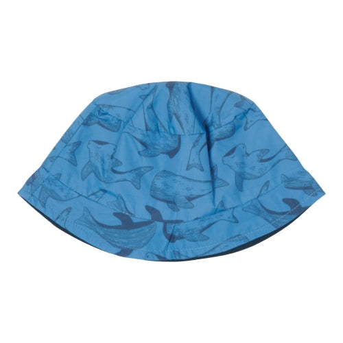 Chapeau de soleil réversible, Sea Life / Bleu, taille 2 | Little Dutch