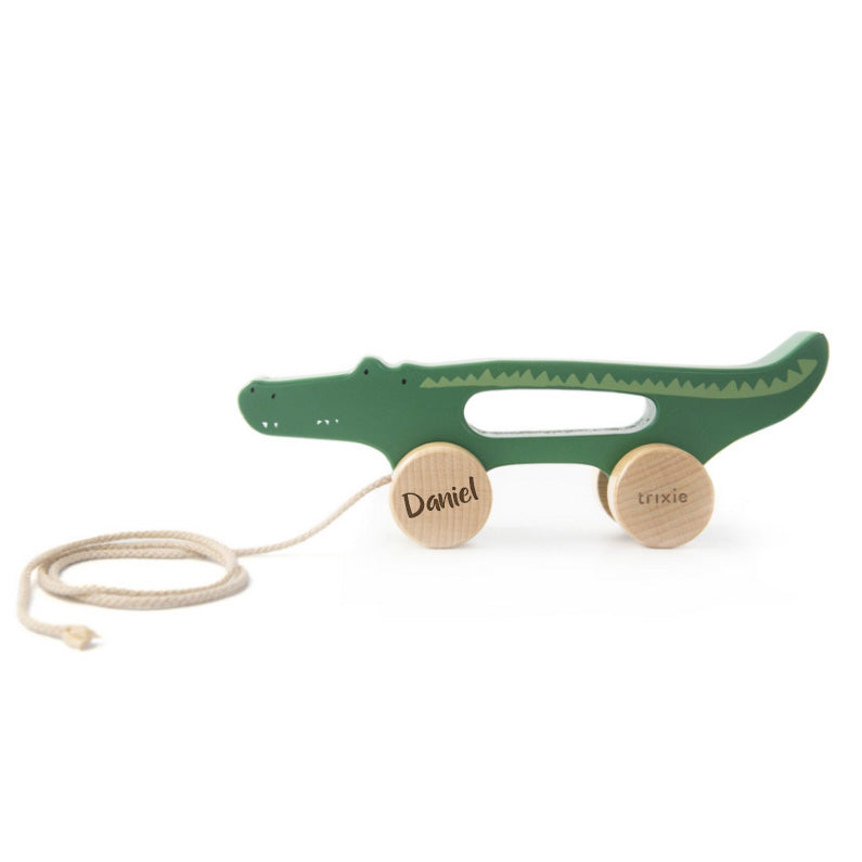 Jouet à tirer en bois – Monsieur Crocodile | Trixie