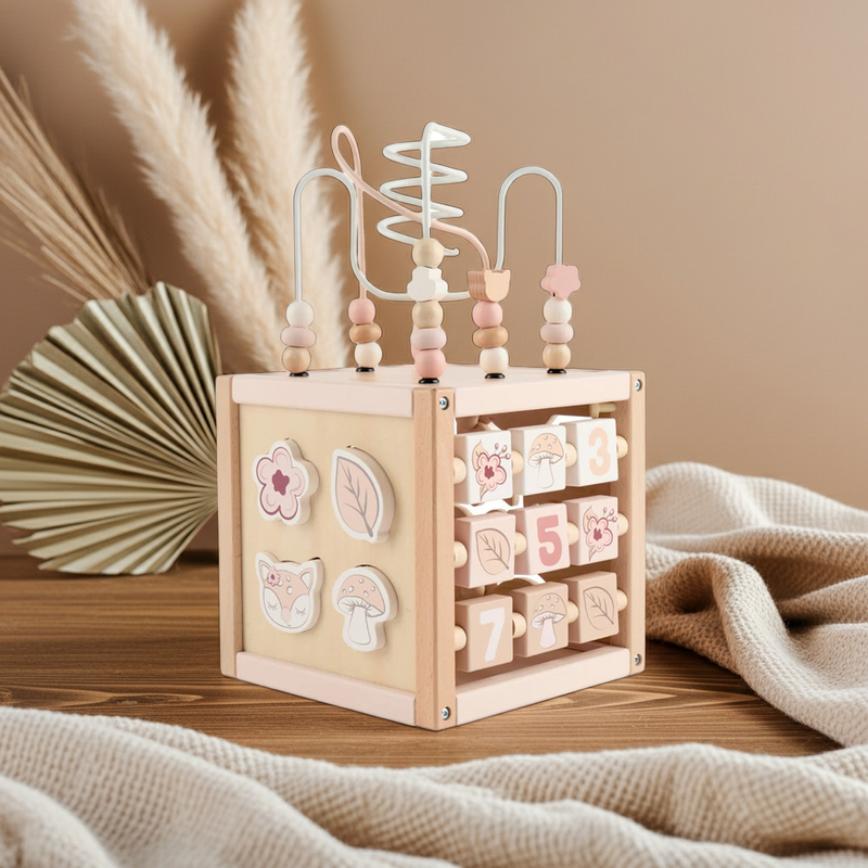 Cube d'activités faon Ella XXL en bois | bieco