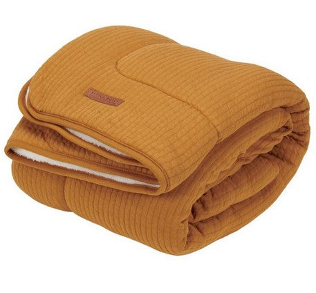 Couverture de berceau Spice ocre pur | Little Dutch